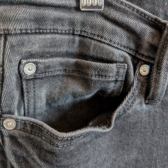 Scotch & Soda Amsterdam Women's Black Jeans Size 10 Straight Stretch High Rise - Picture 5 of 10